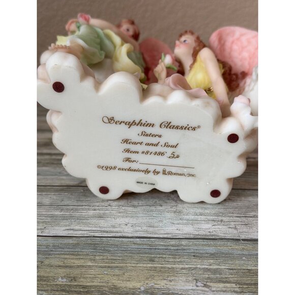Seraphim Classics 1998 Sisters Heart and Soul Angel Figurine NEW in Box w/COA - Picture 9 of 16